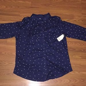 Navy blue, XL, button down shirt